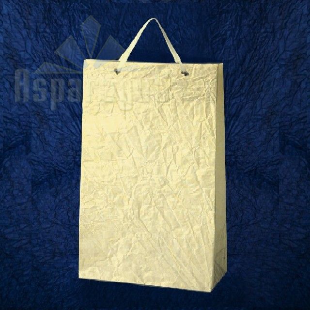 PAPER BAG WITH HANDLES 7X16X25CM/BUTTER