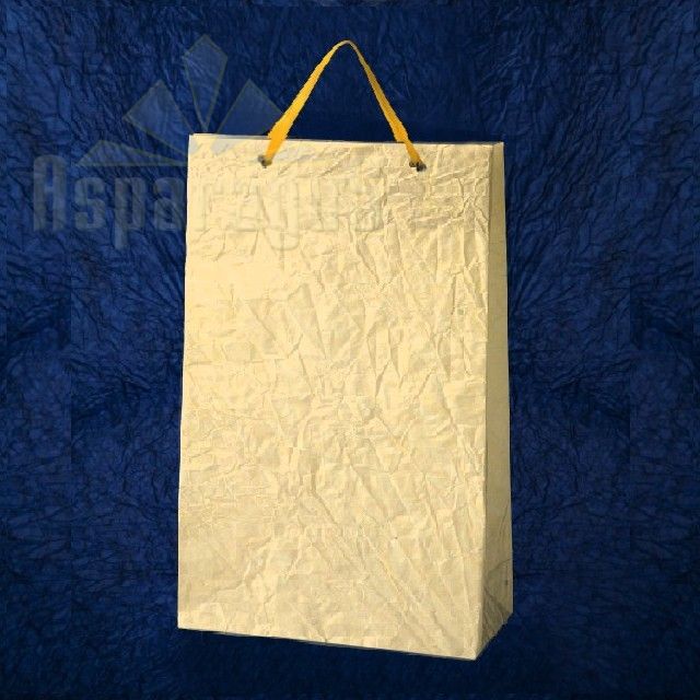 PAPER BAG WITH HANDLES 7X16X25CM/CREAM