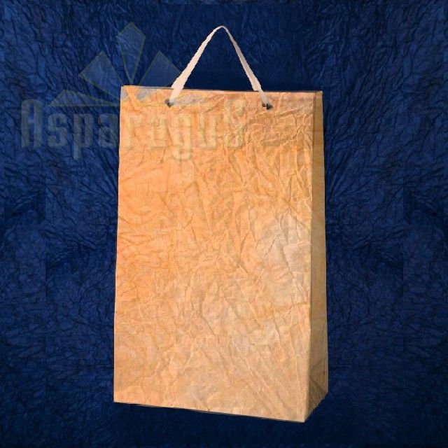 PAPER BAG WITH HANDLES 7X16X25CM/LIGHT ORANGE