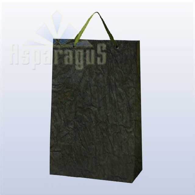PAPER BAG WITH HANDLES 7X16X25CM/DARK GREEN