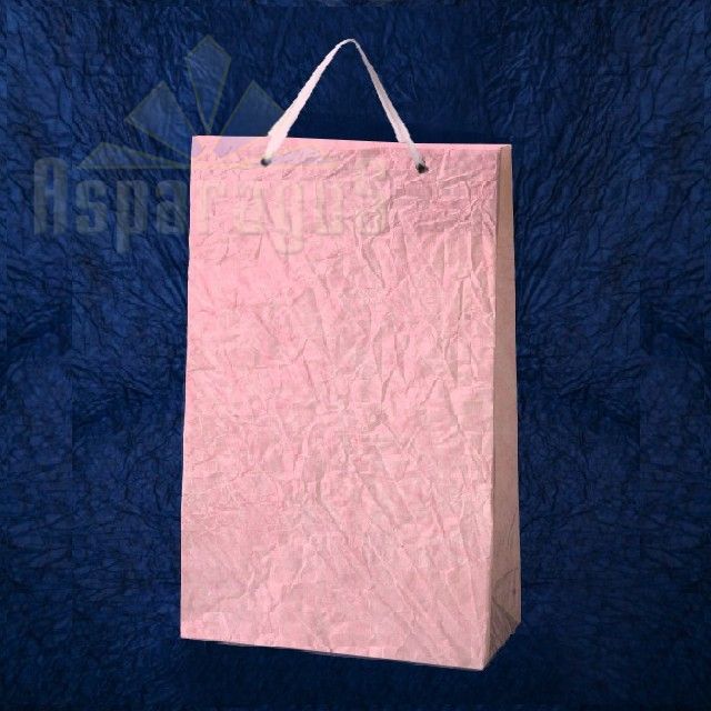 PAPER BAG WITH HANDLES 7X16X25CM/PINK