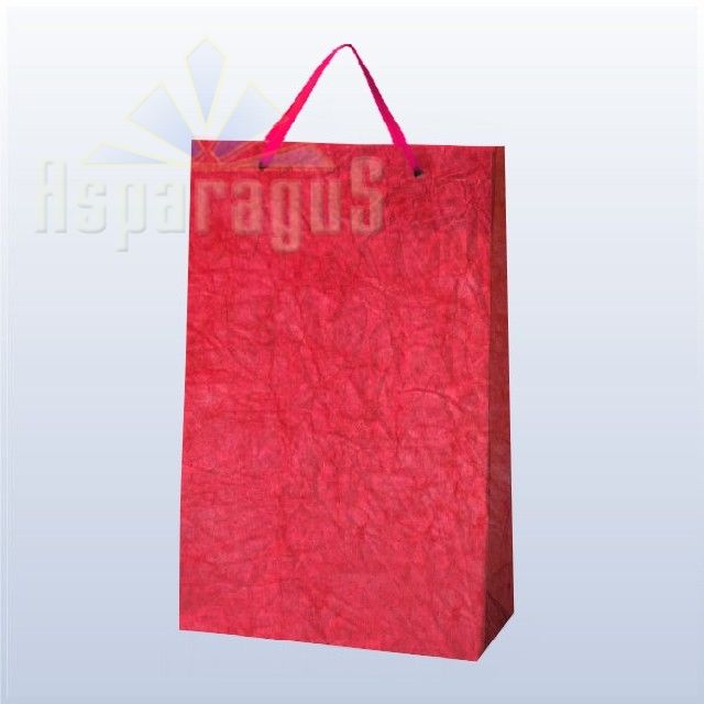 PAPER BAG WITH HANDLES 7X16X25CM/CYCLAMEN