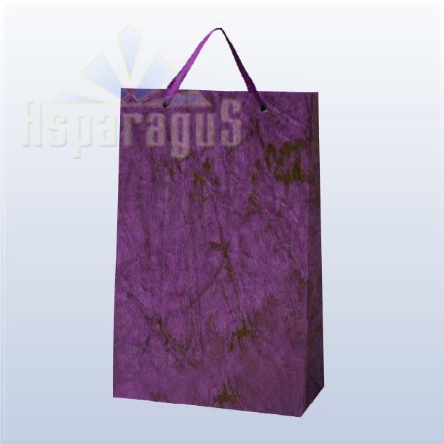 PAPER BAG WITH HANDLES 7X16X25CM/DARK PURPLE