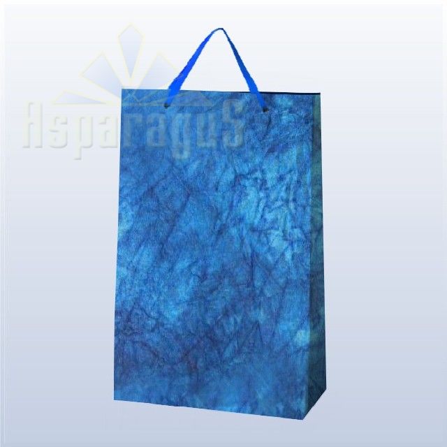 PAPER BAG WITH HANDLES 7X16X25CM/MEDIUM BLUE
