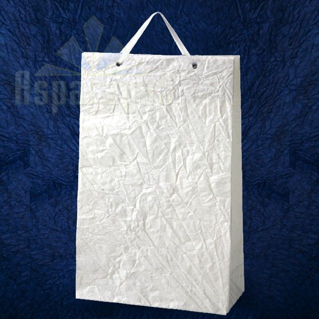 PAPER BAG WITH HANDLES 9,5X23X40CM/WHITE