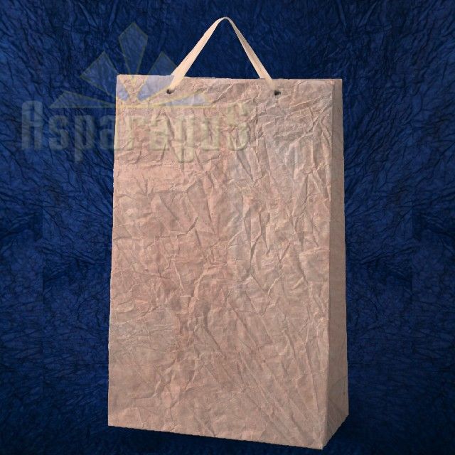 PAPER BAG WITH HANDLES 9,5X23X40CM/LIGHT PEACH