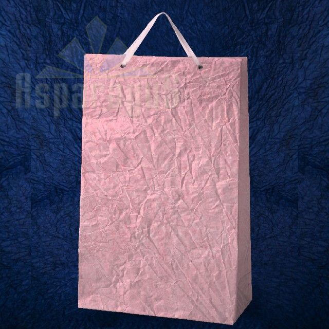 PAPER BAG WITH HANDLES 9,5X23X40CM/PINK