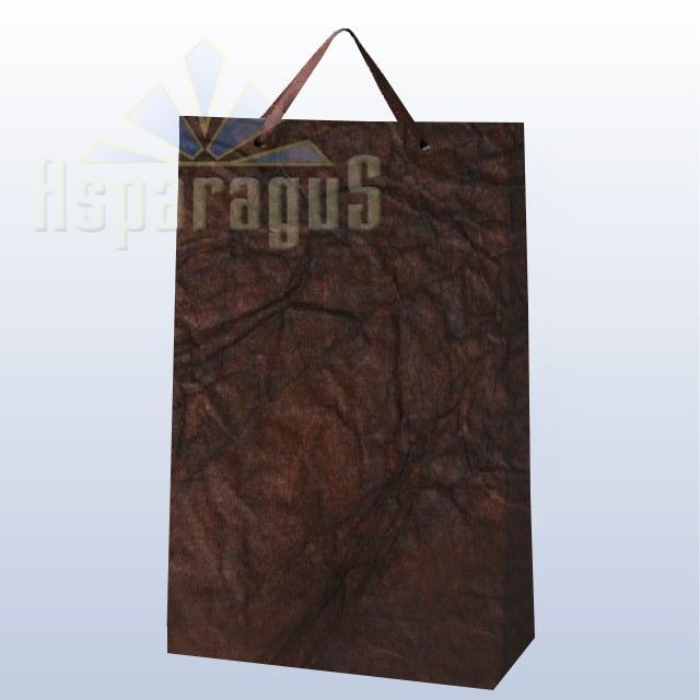 PAPER BAG WITH HANDLES 9,5X23X40CM/DARK BROWN