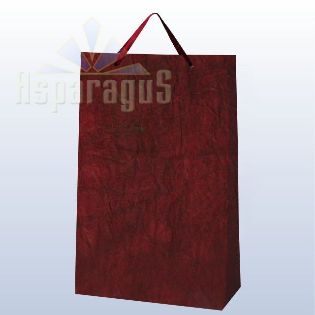 PAPER BAG WITH HANDLES 9,5X23X40CM/BORDEAUX