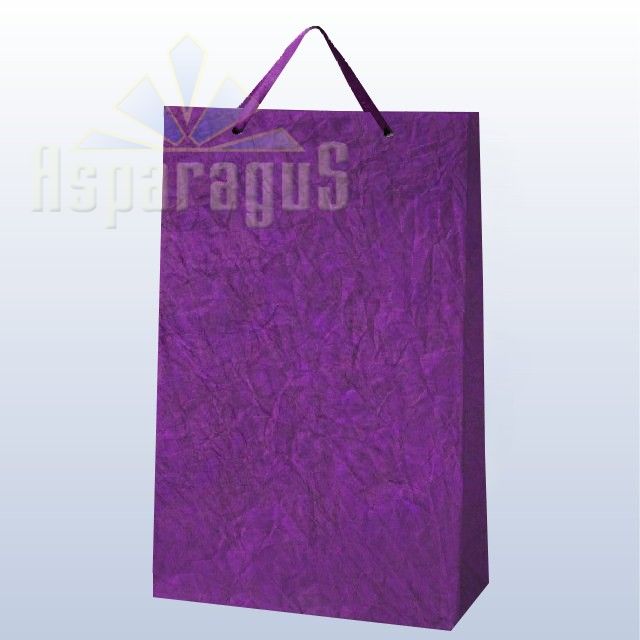 PAPER BAG WITH HANDLES 9,5X23X40CM/ AUBERGINE