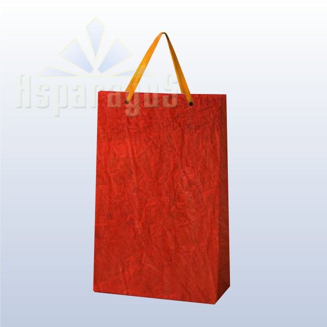PAPER BAG WITH HANDLES 5X11X17CM/BLOOD ORANGE