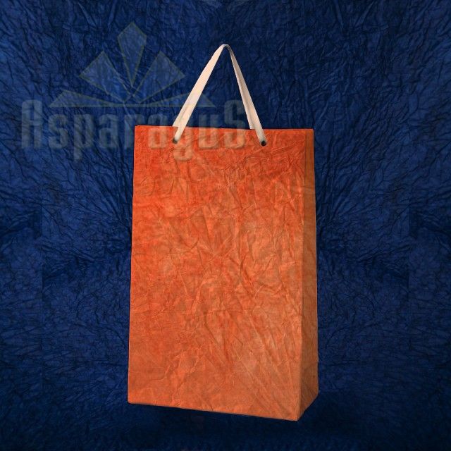 PAPER BAG WITH HANDLES 5X11X17CM/DARK PEACH