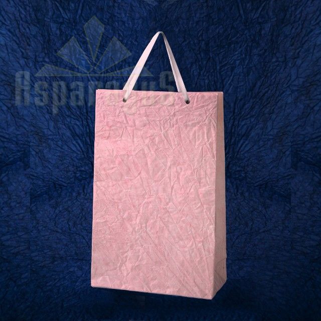PAPER BAG WITH HANDLES 5X11X17CM/PINK