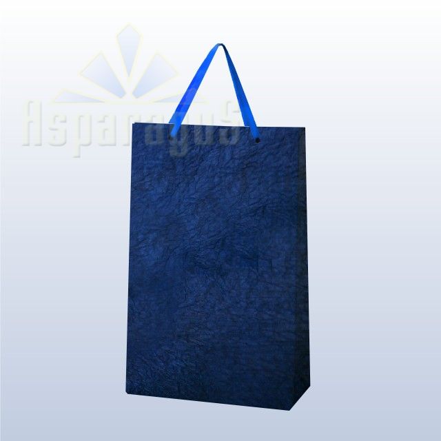 PAPER BAG WITH HANDLES 5X11X17CM/DARK BLUE