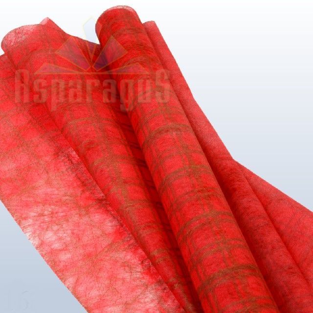 NON WOVEN WATER RESISTANT METAL 50CMX10M/RED