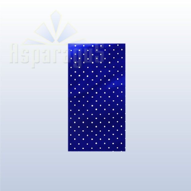 CELLOPHANE GIFT BAG METALLIC 18X35CM/ROYAL BLUE/DOTTED (50PCS/PACK)