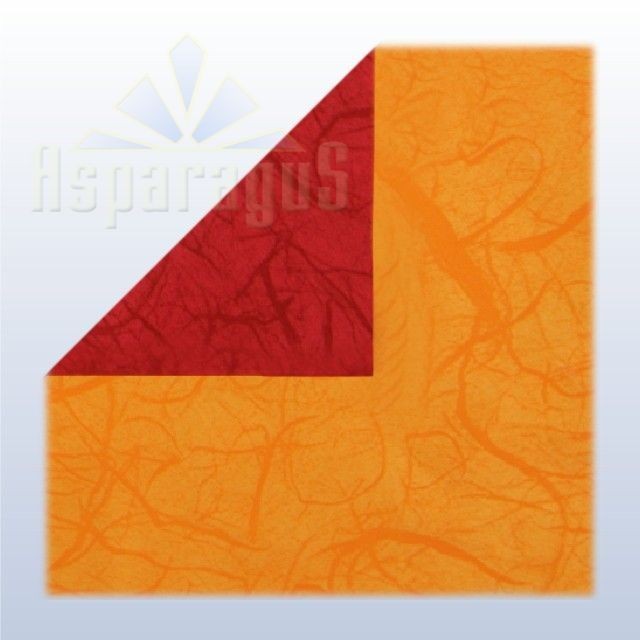 MAT FOIL SHEET 70X100CM IMPORT/ORANGE-BORDEAUX/SPIDER WEB (2PCS/PACK)