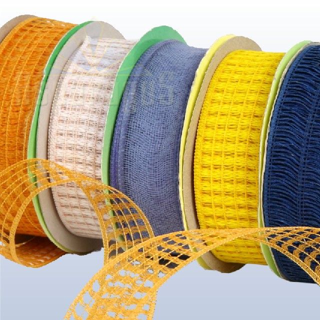 WIRED AND MESHED DECORATIVE RIBBON 4CMX10M