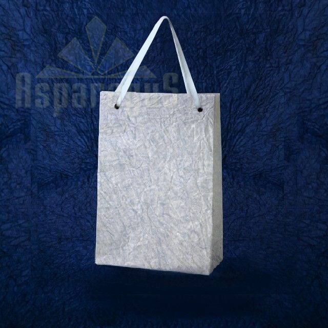 PAPER BAG WITH HANDLES 4X6X10CM/LIGHT BLUE