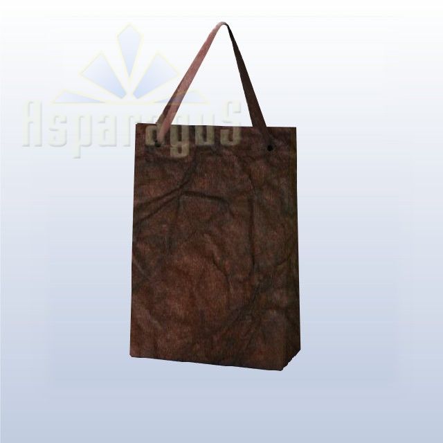 PAPER BAG WITH HANDLES 4X6X10CM/DARK BROWN