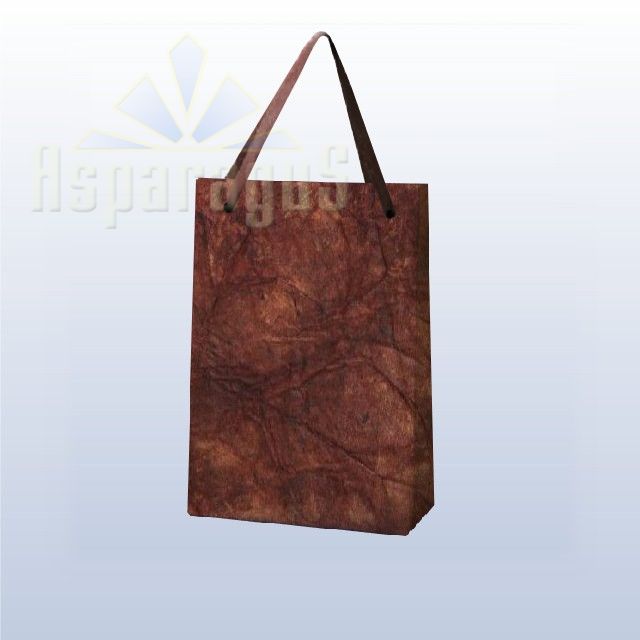 PAPER BAG WITH HANDLES 4X6X10CM/MEDIUM BROWN-DARK BROWN