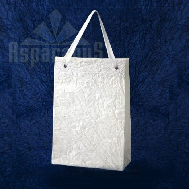 PAPER BAG WITH HANDLES 7X9X13CM/WHITE