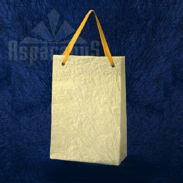 PAPER BAG WITH HANDLES 7X9X13CM/CREAM