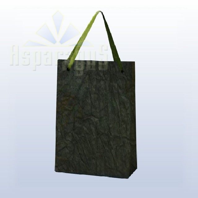 PAPER BAG WITH HANDLES 7X9X13CM/DARK GREEN