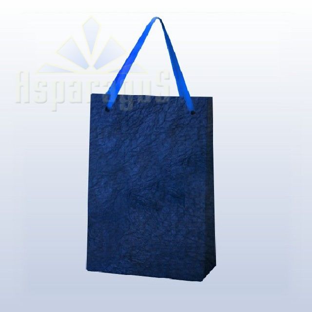 PAPER BAG WITH HANDLES 7X9X13CM/DARK BLUE