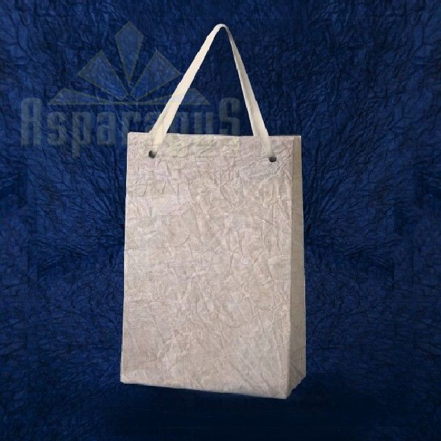 PAPER BAG WITH HANDLES 7X9X13CM/BEIGE