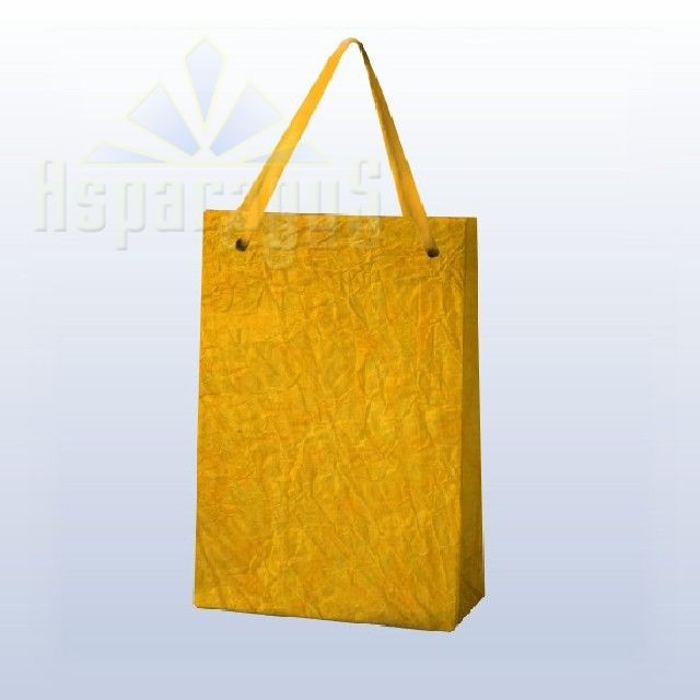 PAPER BAG WITH HANDLES 7X9X13CM/SUN YELLOW