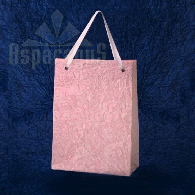 PAPER BAG WITH HANDLES 9X11X13CM/PINK