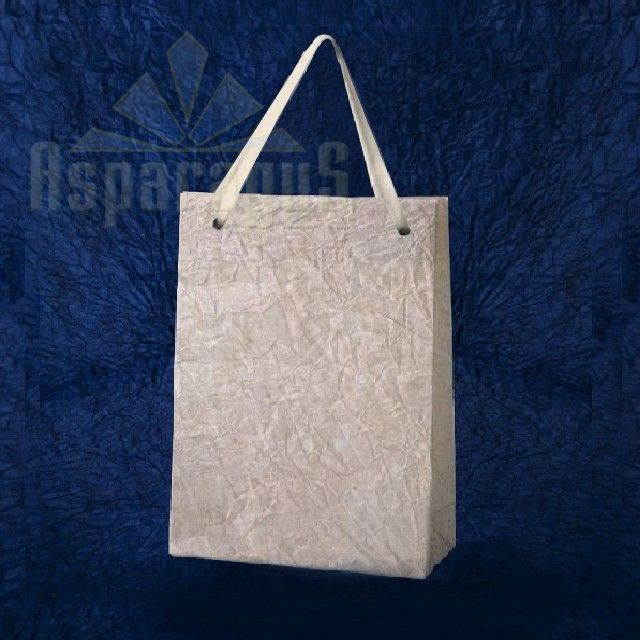 PAPER BAG WITH HANDLES 9X11X13CM/BEIGE