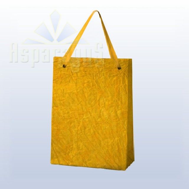 PAPER BAG WITH HANDLES 9X11X13CM/SUN YELLOW