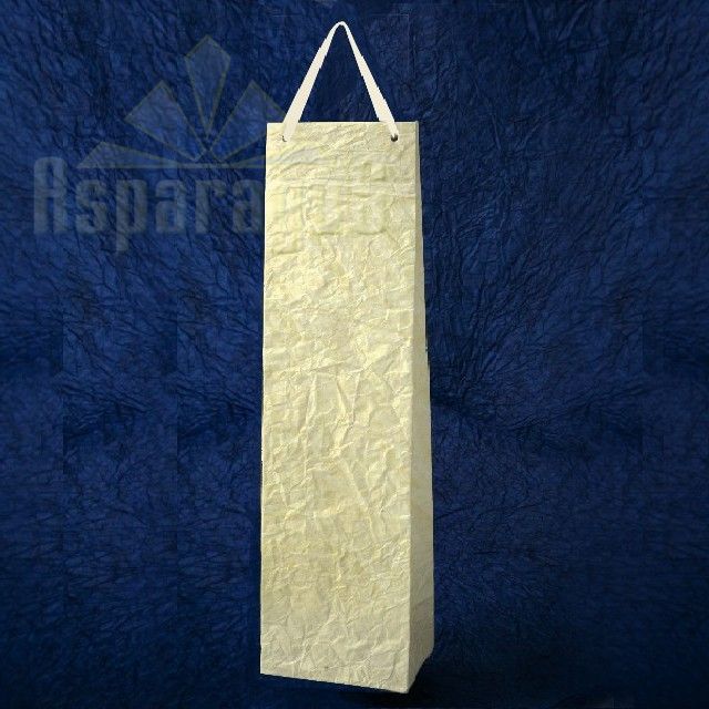 PAPER BAG WITH HANDLES 9X11X40CM/IVORY