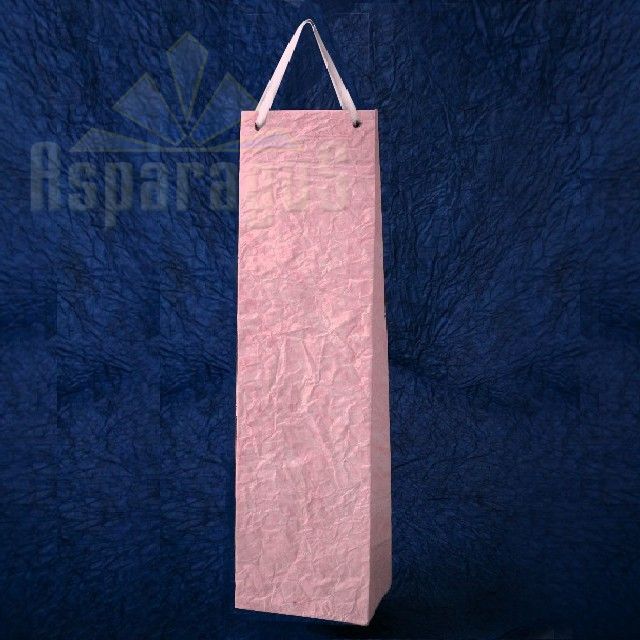 PAPER BAG WITH HANDLES 9X11X40CM/PINK