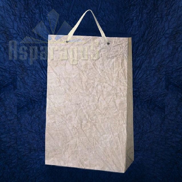 PAPER BAG WITH HANDLES 9,5X23X27CM/BEIGE