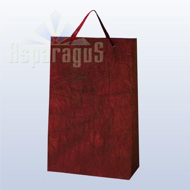 PAPER BAG WITH HANDLES 9,5X23X27CM/BORDEAUX