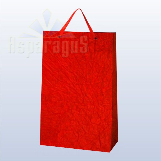 PAPER BAG WITH HANDLES 9,5X23X27CM/RED