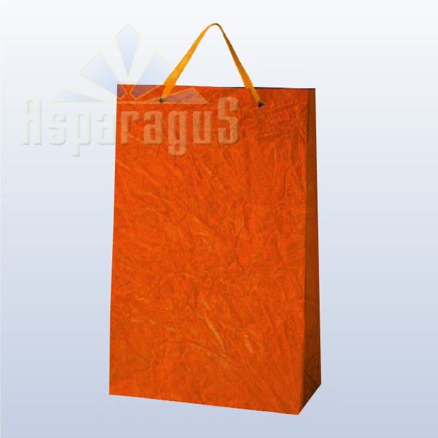PAPER BAG WITH HANDLES 9,5X23X27CM/COPPER ORANGE