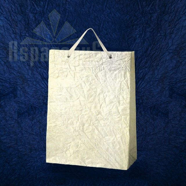 PAPER BAG WITH HANDLES 7X16X15CM/IVORY