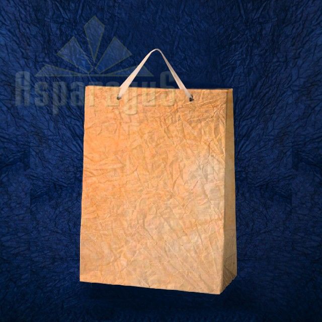 PAPER BAG WITH HANDLES 7X16X15CM/LIGHT ORANGE