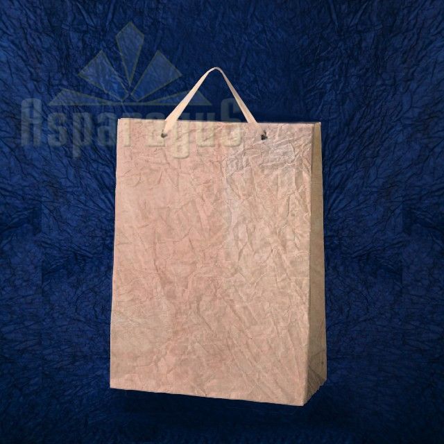 PAPER BAG WITH HANDLES 7X16X15CM/LIGHT PEACH