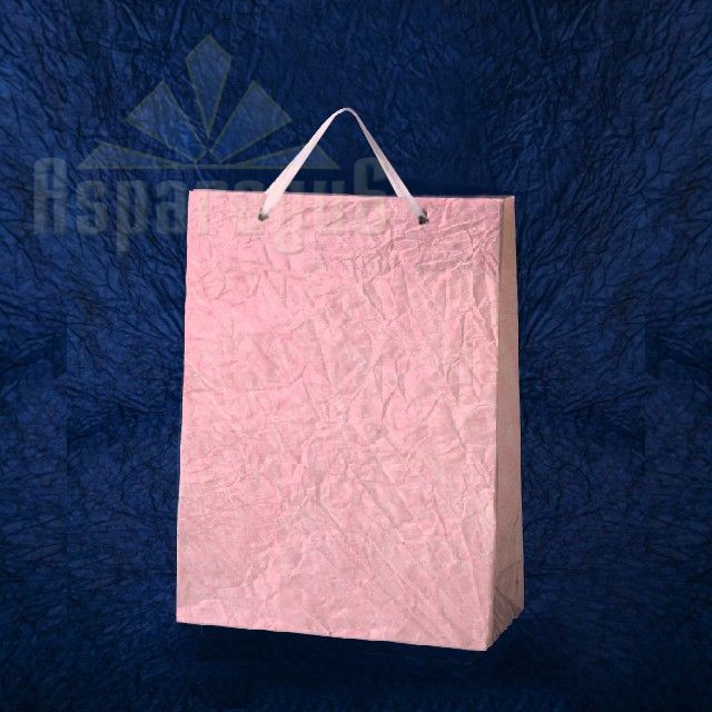 PAPER BAG WITH HANDLES 7X16X15CM/PINK