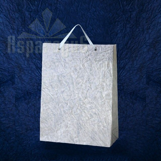 PAPER BAG WITH HANDLES 7X16X15CM/LIGHT BLUE