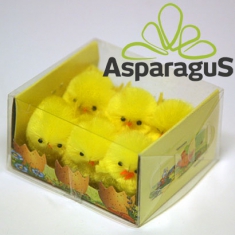 CHICKENS IN BOX 4,5CM (6PCS/PACK)
