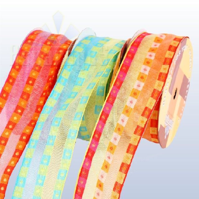 TEXTILE RIBBON PATTERNED 38MMX10Y