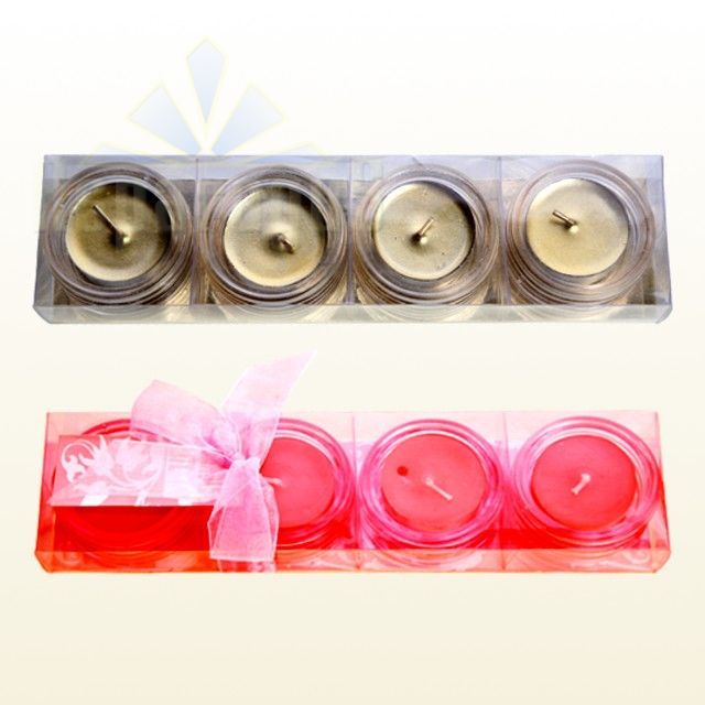 CANDLE SET/BABY PINK