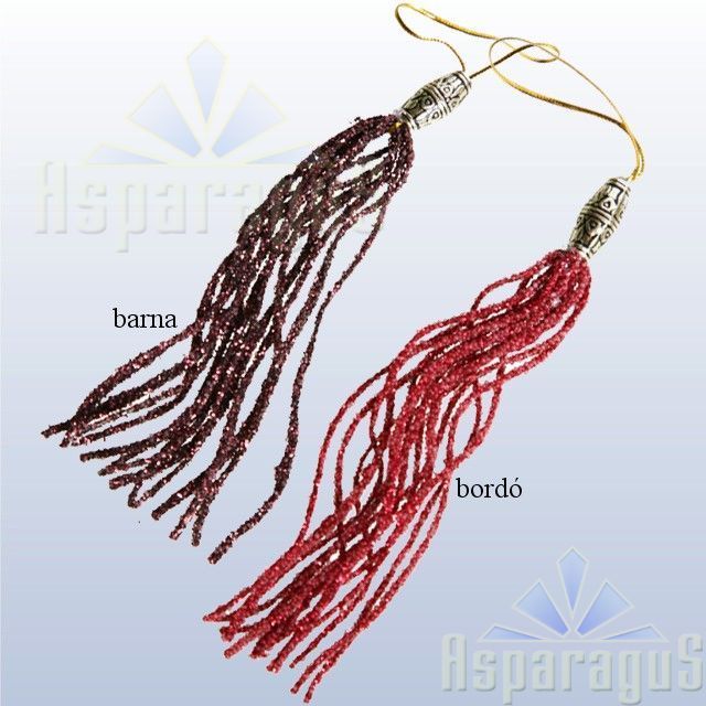 FRINGES FROM PEARLS/ CLARET