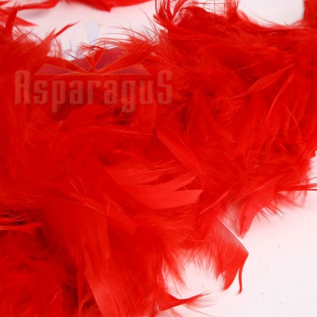 FEATHER BOA 55G/RED